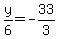 y%2F6=-33%2F3