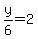 y%2F6=2