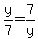 y%2F7+=+7%2Fy