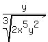 y%2Froot%283%2C2x%5E5y%5E2%29