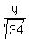 y%2Fsqrt%2834%29