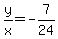 y%2Fx=-7%2F24