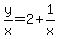 y%2Fx=2%2B1%2Fx