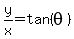 y%2Fx=tan%28theta%29