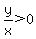 y%2Fx%3E0