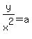 y%2Fx%5E2=a