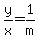 y%2Fx+=+1%2Fm