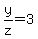 y%2Fz=3