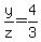 y%2Fz=4%2F3