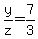y%2Fz=7%2F3