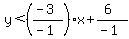 y%3C%28%28-3%29%2F%28-1%29%29x%2B%286%29%2F%28-1%29