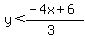 y%3C%28-4x%2B6%29%2F%283%29