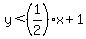y%3C%281%2F2%29x+%2B+1