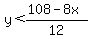 y%3C%28108-8x%29%2F12