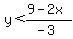 y%3C%289-2x%29%2F%28-3%29