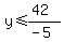 y%3C=%2842%29%2F%28-5%29