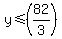 y%3C=%2882%2F3%29