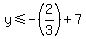 y%3C=-%282%2F3%29%2B7