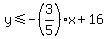 y%3C=-%283%2F5%29x%2B16