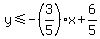 y%3C=-%283%2F5%29x%2B6%2F5