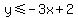 y%3C=-3x%2B2