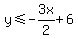 y%3C=-3x%2F2%2B6