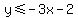 y%3C=-3x-2