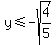 y%3C=-sqrt%284%2F5%29