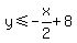 y%3C=-x%2F2%2B8