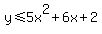y%3C=5x%5E2%2B6x%2B2