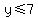 y%3C=7%E2%88%92x