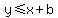 y%3C=x%2Bb