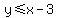 y%3C=x-3