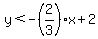 y%3C-%282%2F3%29x%2B2