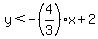 y%3C-%284%2F3%29x%2B2