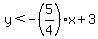 y%3C-%285%2F4%29x%2B3