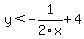 y%3C-1%2F2x%2B4