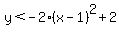 y%3C-2+%28x-1%29%5E2+%2B+2