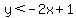 y%3C-2x%2B1