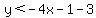 y%3C-4x-1-3