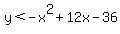 y%3C-x%5E2%2B12x-36