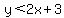 y%3C2x%2B3