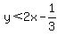 y%3C2x-1%2F3