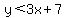 y%3C3x%2B7
