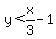 y%3Cx%2F3-1