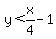 y%3Cx%2F4-1