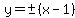 y=%22+%22%2B-+%28x-1%29