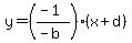y=%28%28-1%29%2F%28-b%29%29%28x%2Bd%29