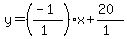 y=%28%28-1%29%2F%281%29%29x%2B%2820%29%2F%281%29