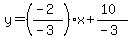 y=%28%28-2%29%2F%28-3%29%29x%2B%2810%29%2F%28-3%29